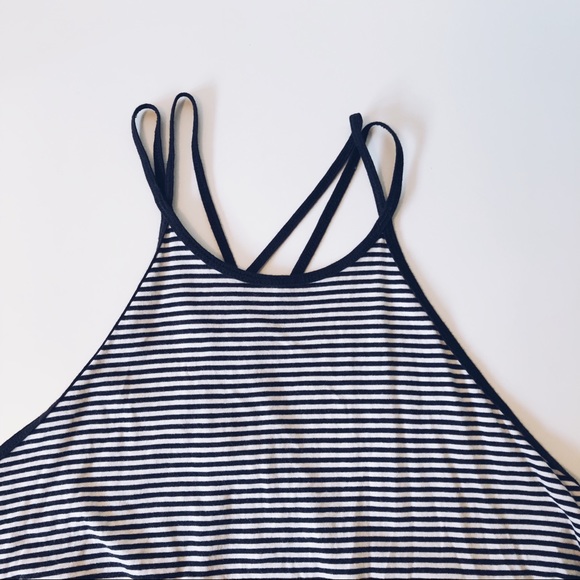 Black and White Striped Tank Top - Picture 5 of 5